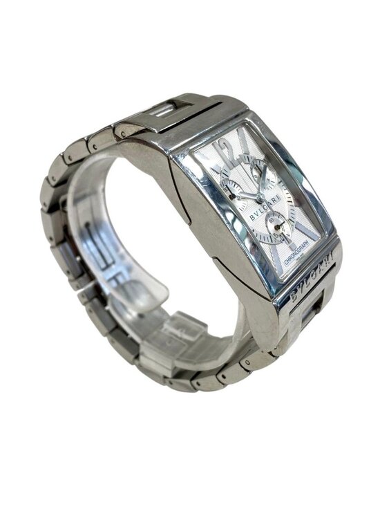 Bvlgari Rettangolo Watch SS Quartz Silver Dial main image 5
